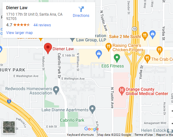 Diener Law Santa Ana CA Office